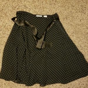 Black Polka Dot Skirt